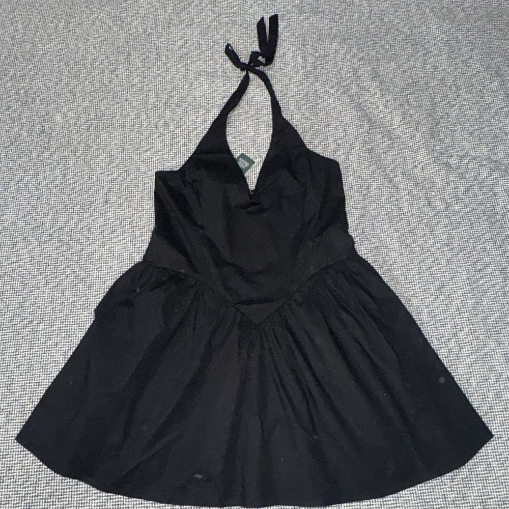 NEW Women's Black Halter Fit & Flare Dress - Size XL